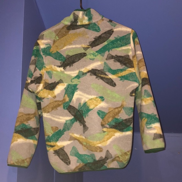 Men's Green Synchilla Snap-t Fleece Pullover - Picture 2 of 4